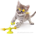 Brinquedos interativos com o copo de sucção para o gato tocando
